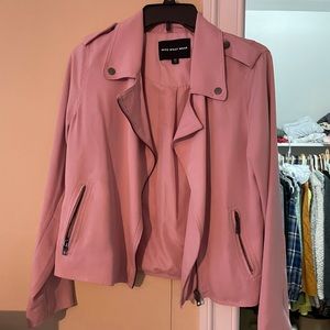 Women’s pink biker jacket